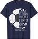 Soccer Footbal i can do things Bible God Jesus Gift T-Shirt - T-Shirt | Navy