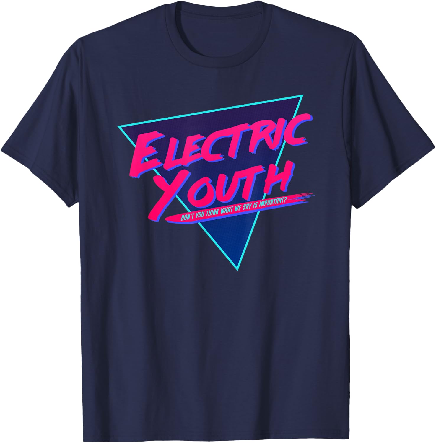 Electric Youth Retro 80s T-Shirt - T-Shirt | Navy