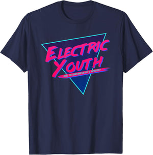 Electric Youth Retro 80s T-Shirt - T-Shirt | Navy