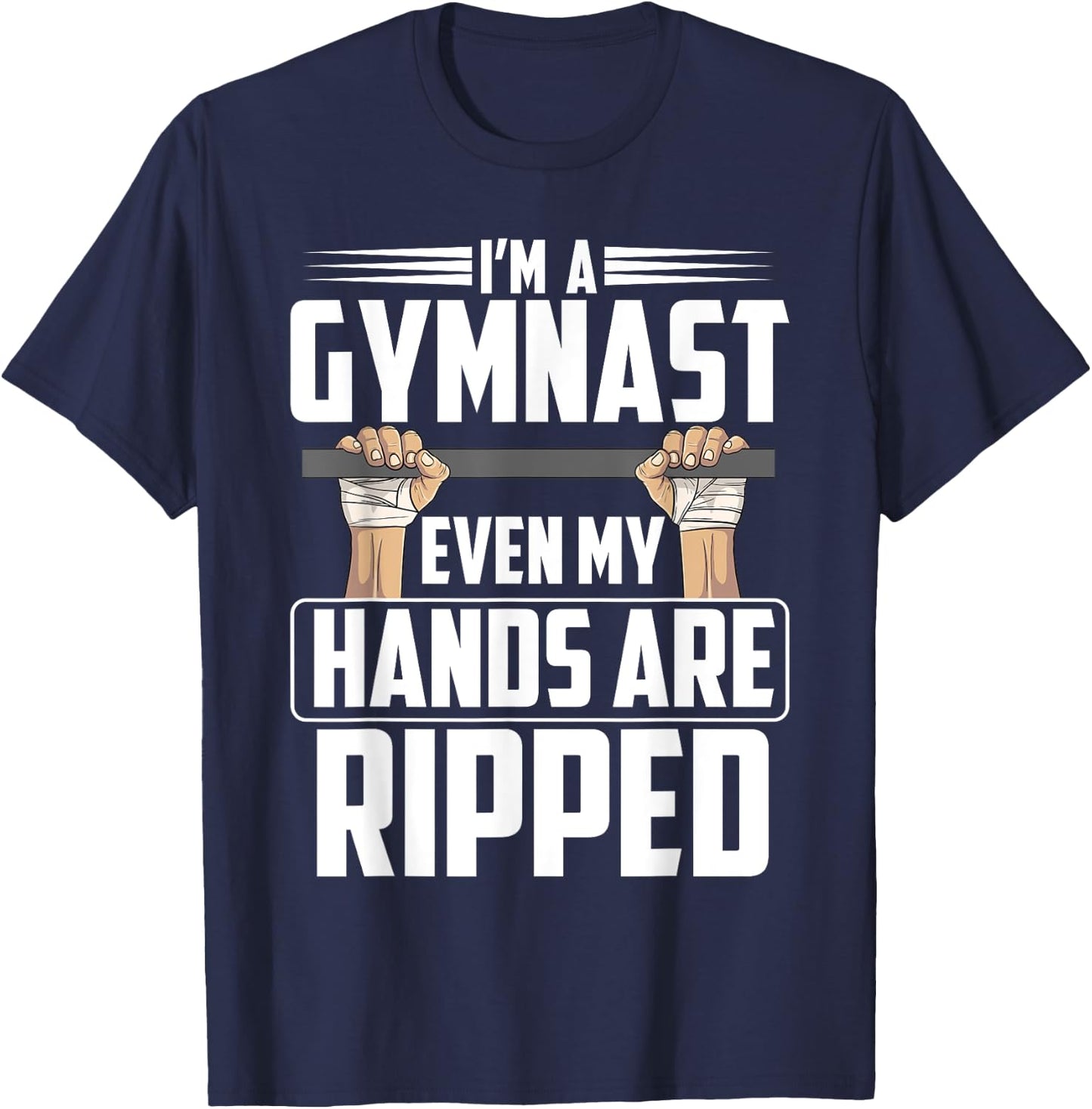 Funny Gymnastics Gift Boys Men | Cute Gymnast Sports T-Shirt - T-Shirt | Navy