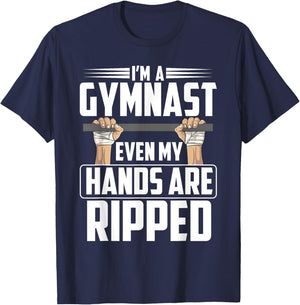 Funny Gymnastics Gift Boys Men | Cute Gymnast Sports T-Shirt - T-Shirt | Navy