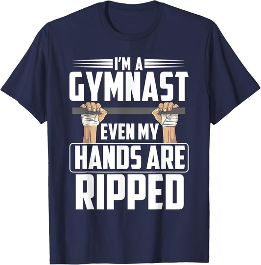 Funny Gymnastics Gift Boys Men | Cute Gymnast Sports T-Shirt - T-Shirt | Navy