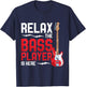 Entspann dich der Bassist ist hier Funny Bass Guitar T-Shirt - T-Shirt | Navy