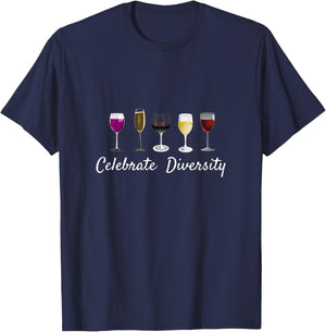 Wine Glass Saying Quote Funny Drinking Related T-Shirt - T-Shirt | Navy