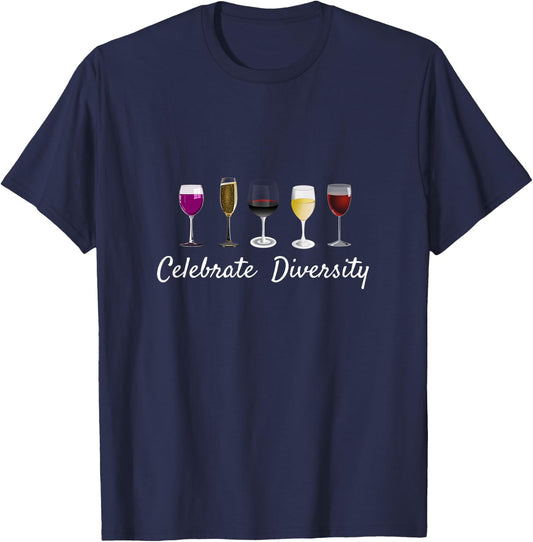 Wine Glass Saying Quote Funny Drinking Related T-Shirt - T-Shirt | Navy