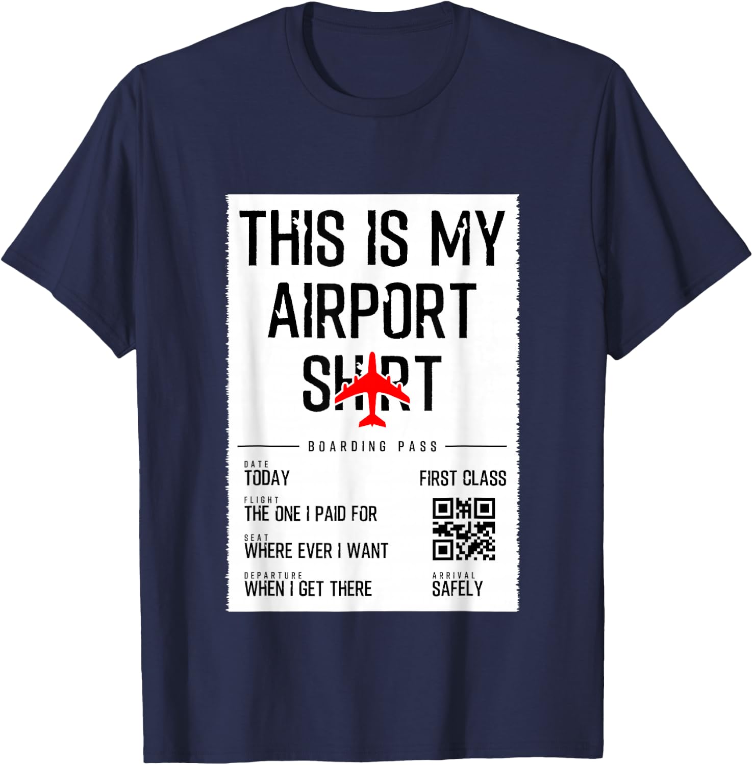 This is My Airport Shirt Family Travel T-Shirt - T-Shirt | Navy