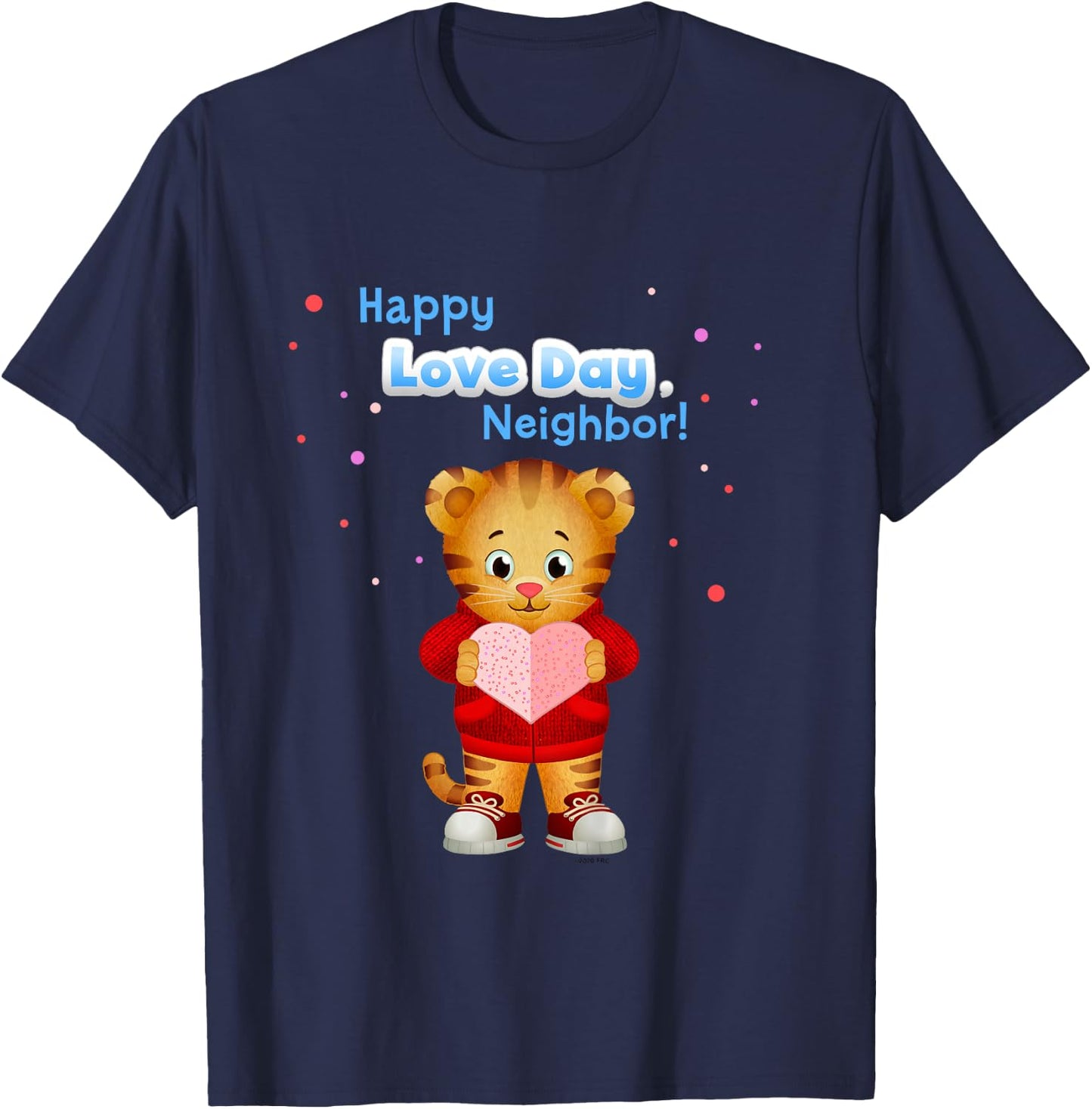Happy Love Day, Daniel Tiger! (Blue) T-Shirt - T-Shirt | Navy