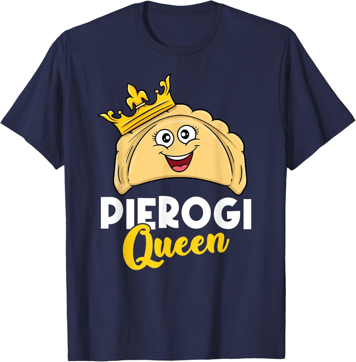 Pierogi Queen T-Shirt - T-Shirt | Navy