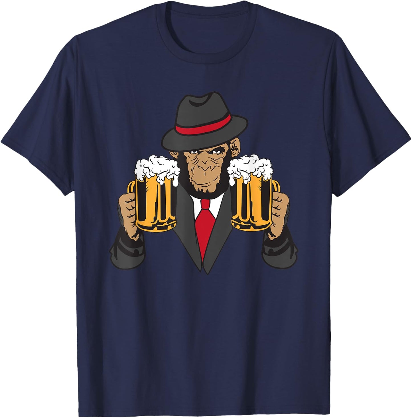 Drunk Monkey T-Shirt - T-Shirt | Navy