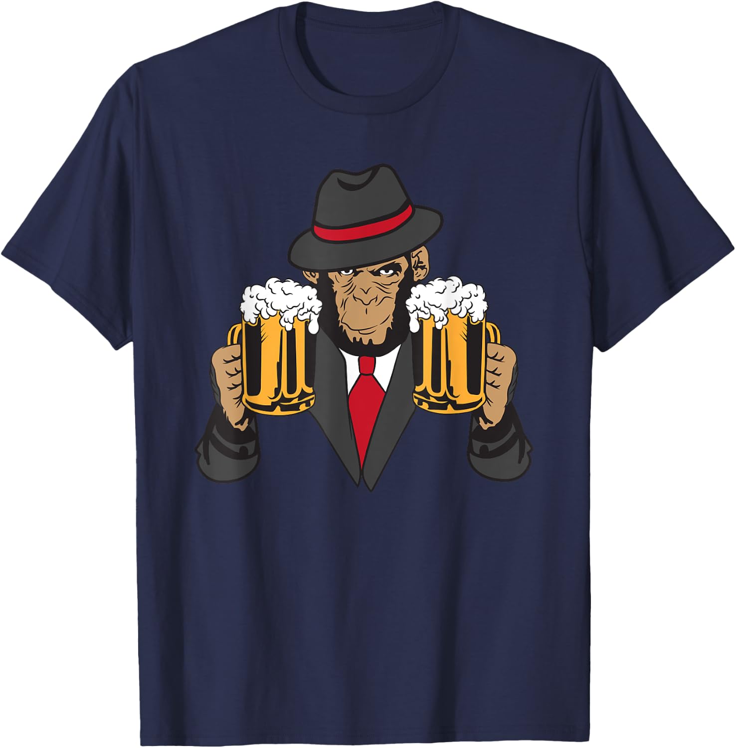 Drunk Monkey T-Shirt - T-Shirt | Navy