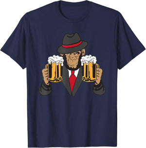 Drunk Monkey T-Shirt - T-Shirt | Navy