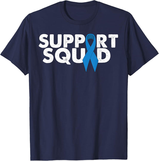 Colon Cancer Support Squad T-Shirt - T-Shirt | Navy