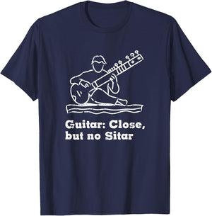 Funny Sitar Indian and India music Sitar player gift T-Shirt - T-Shirt | Navy