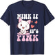 Cute Cat Cool Pink Wink If It's Pink Quote Funny Adult Humor T-Shirt - T-Shirt | Navy