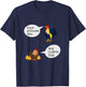 "Cock A Doodle Doo, Any Cock'll Doo", Rooster, Hen, Farm Fun T-Shirt - T-Shirt | Navy