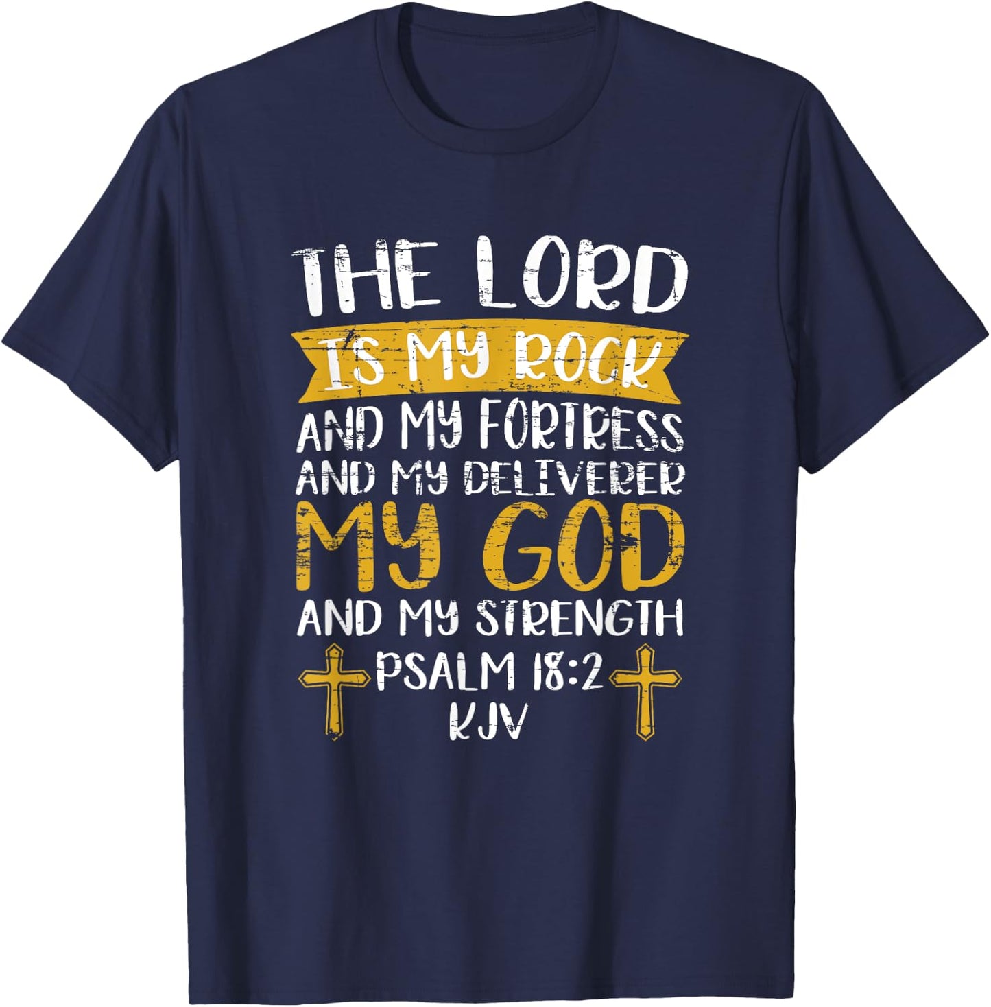 Christian Holy Bible Verse Spiritual Christian Gift Prayer T-Shirt - T-Shirt | Navy