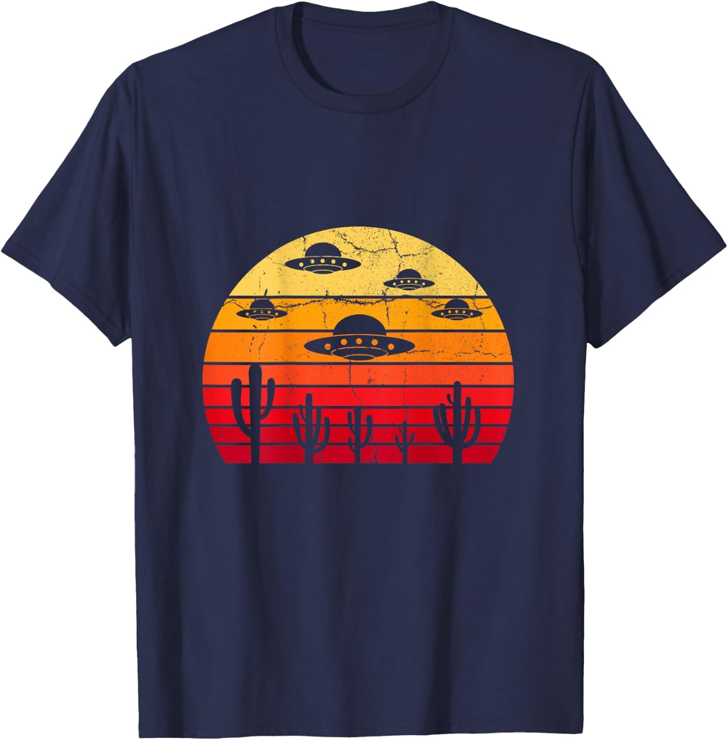 Aliens Balloon Aliens Statue Aliens Collection Aliens King T-Shirt - T-Shirt | Navy