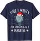 All I Want For Christmas Is A Manatee Manatee Santa Claus T-Shirt - T-Shirt | Navy