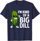 Funny Pickle Design Women Kids Big Dill Pickle Lover T-Shirt - T-Shirt | Navy