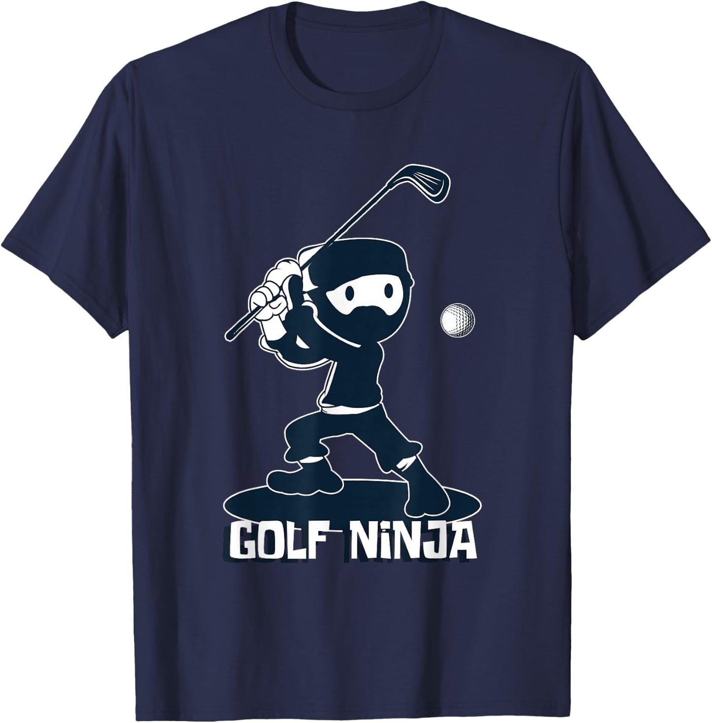 Golf Ninja Golfer Or Ninja Fanatic T-Shirt - T-Shirt | Navy