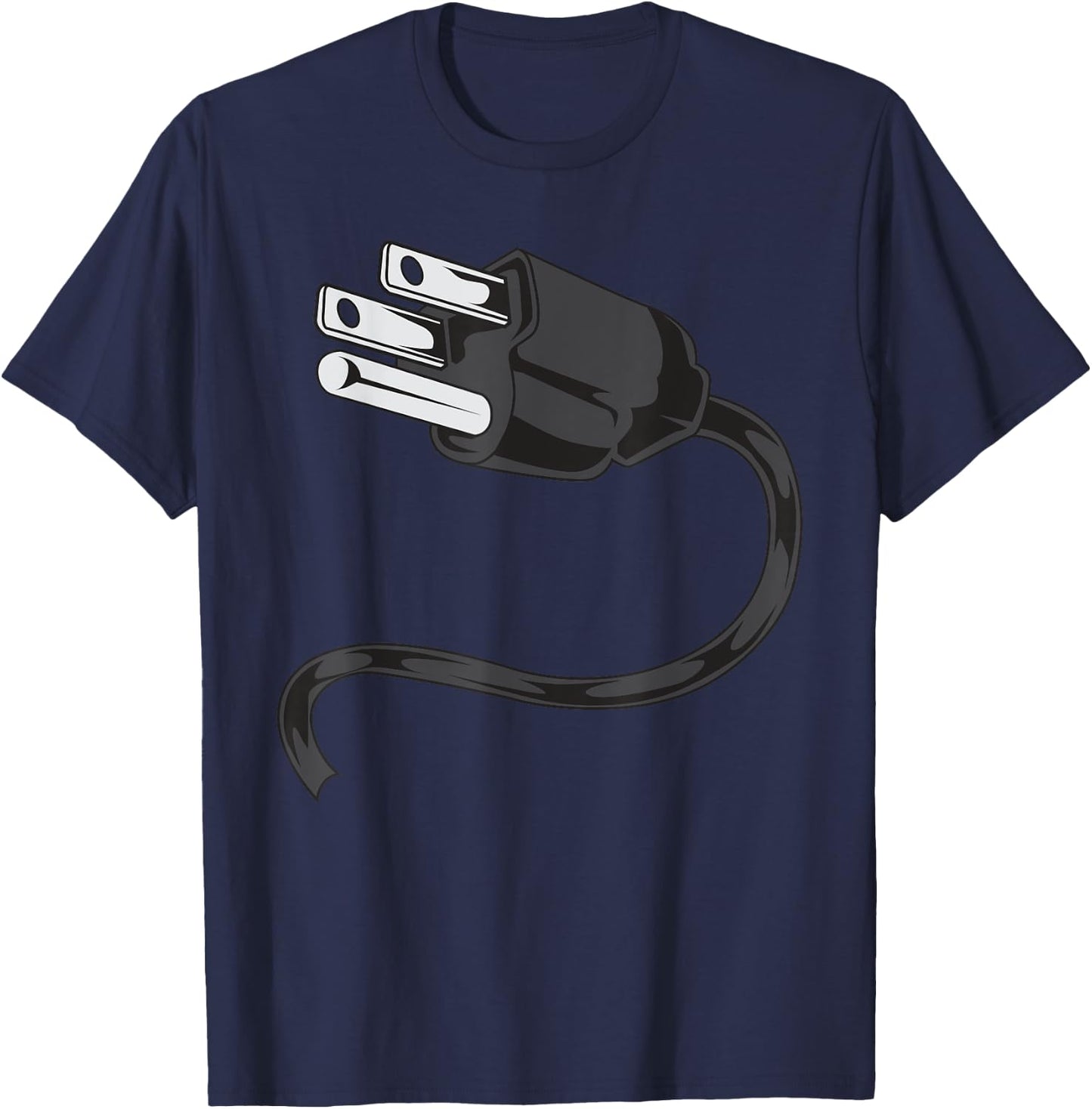 Electrical OUTLET PLUG And Socket Couples Costume Halloween T-Shirt - T-Shirt | Navy
