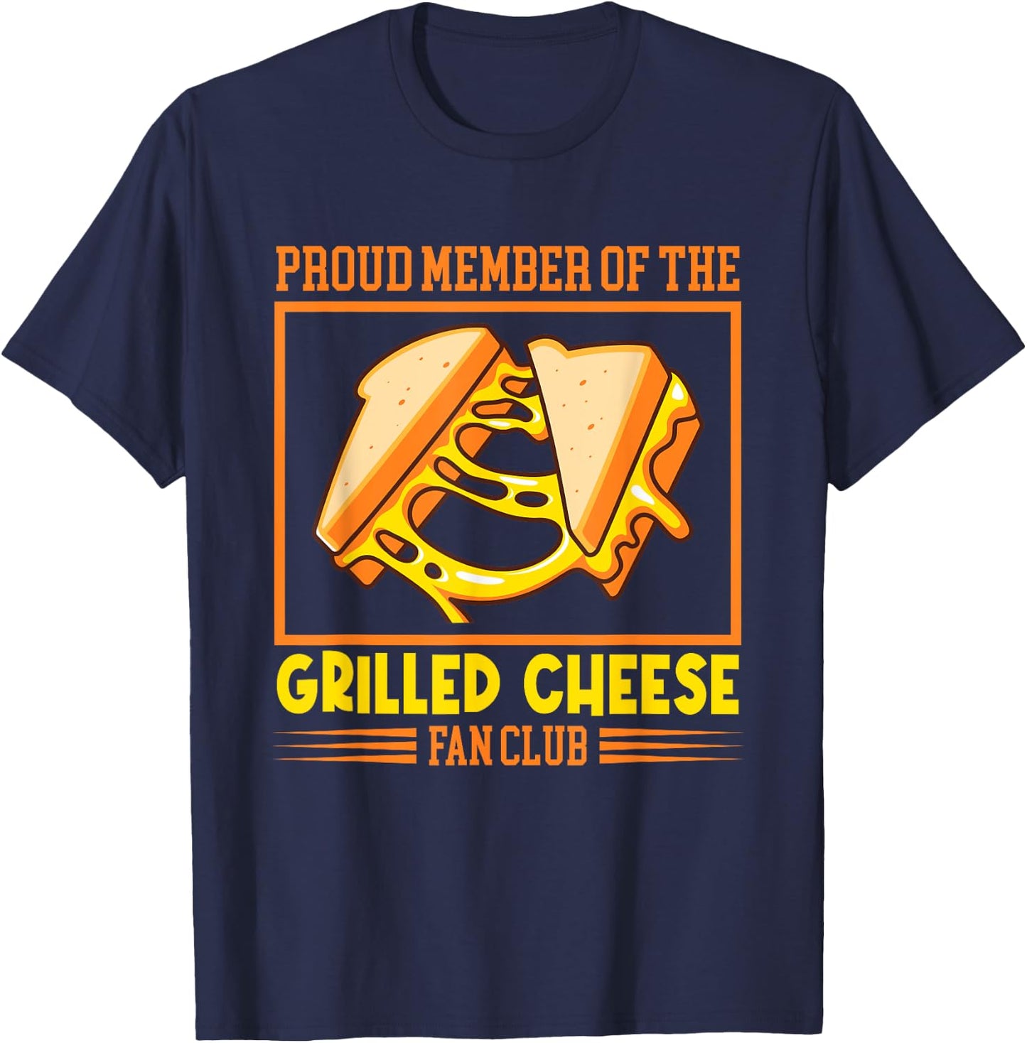 Funny Grilled Cheese T-Shirt - T-Shirt | Navy