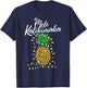 Mele Kalikimaka Pineapple Hawaii - Merry Christmas T-Shirt - T-Shirt | Navy
