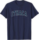 Ithaca New York NY Vintage Sports Design Navy Design T-Shirt - T-Shirt | Navy