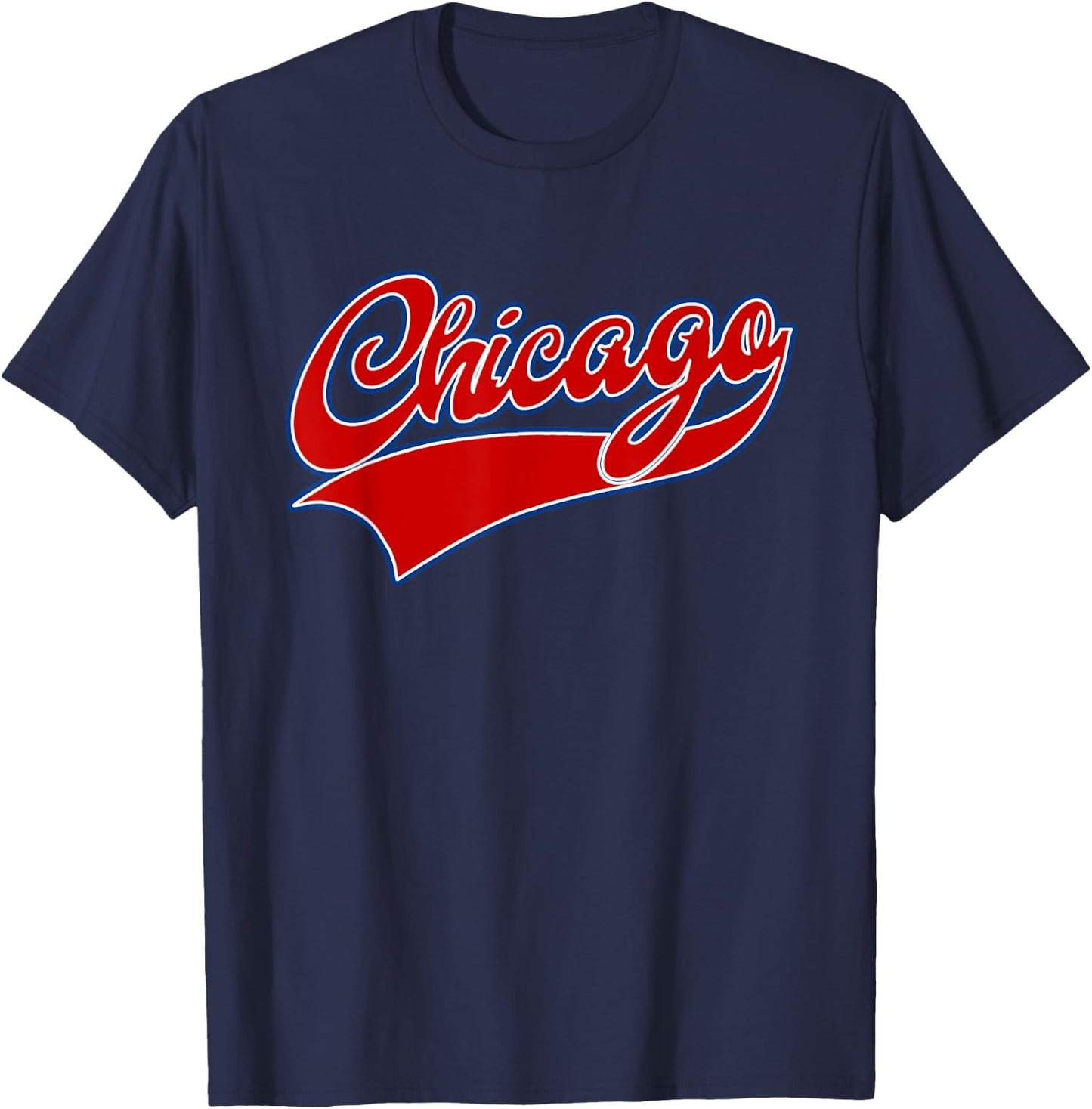 CHICAGO - Throwback Design - Classic T-Shirt - T-Shirt | Navy