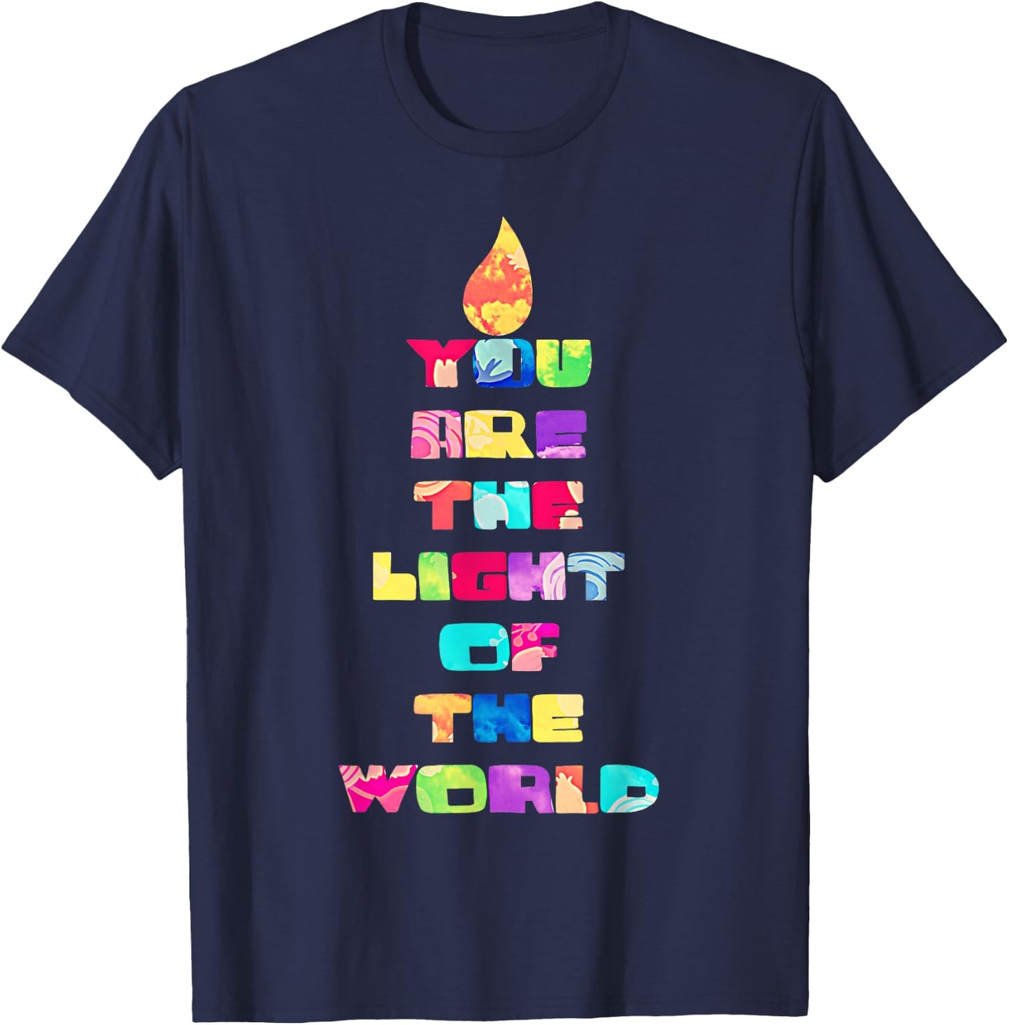 Light of the World Godspell Inspired Musical Theater T-Shirt - T-Shirt | Navy