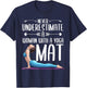 Funny Yoga Gift Women Exercise Mat Lover Fitness Girls Teens T-Shirt - T-Shirt | Navy