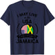 May Live In The USA But My Story Began In Jamaica Flag Gift T-Shirt - T-Shirt | Navy