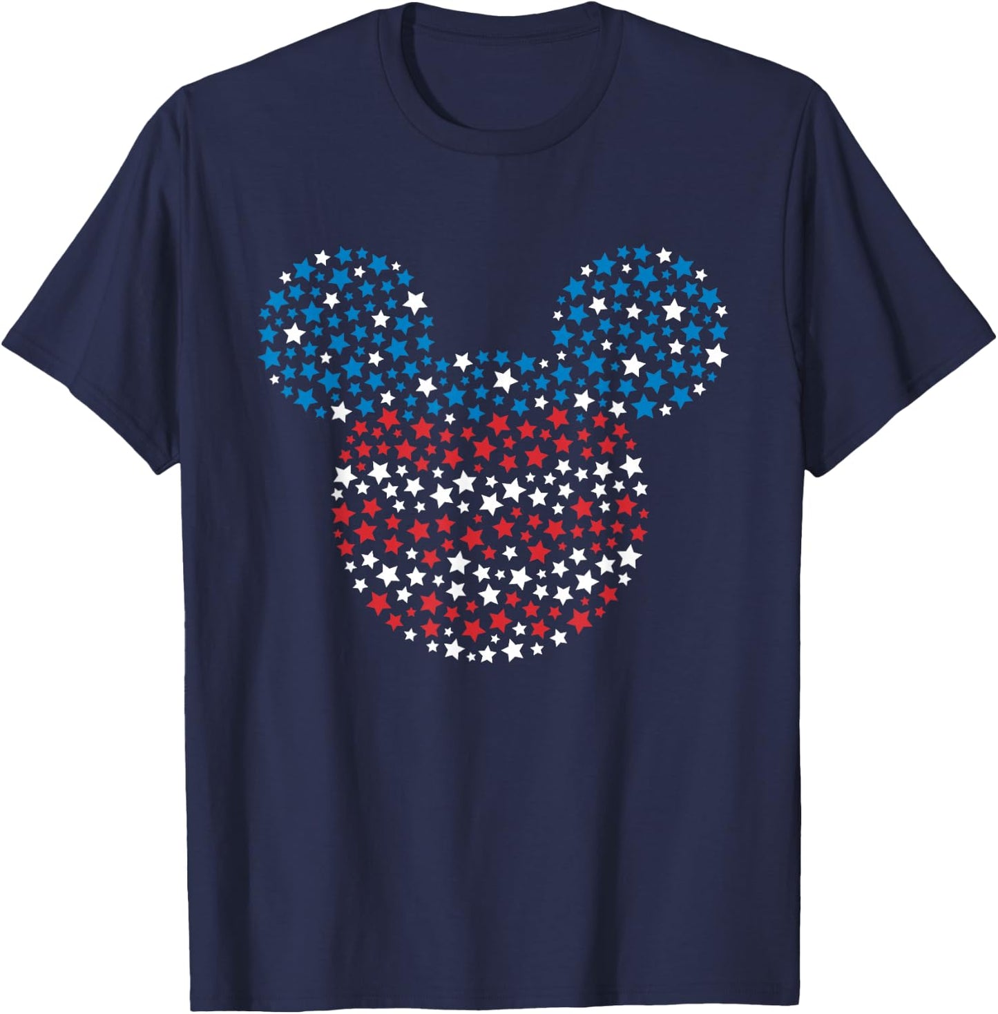 Disney Mickey Mouse Red White and Blue Stars T-Shirt - T-Shirt | Navy