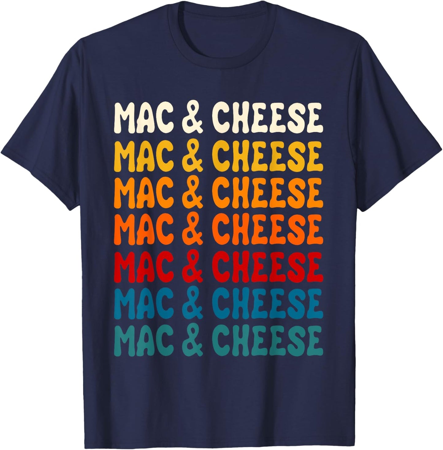 Mac And Cheese Macaroni Pasta Food Lover Men Women Kids T-Shirt - T-Shirt | Navy