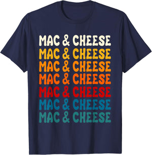 Mac And Cheese Macaroni Pasta Food Lover Men Women Kids T-Shirt - T-Shirt | Navy