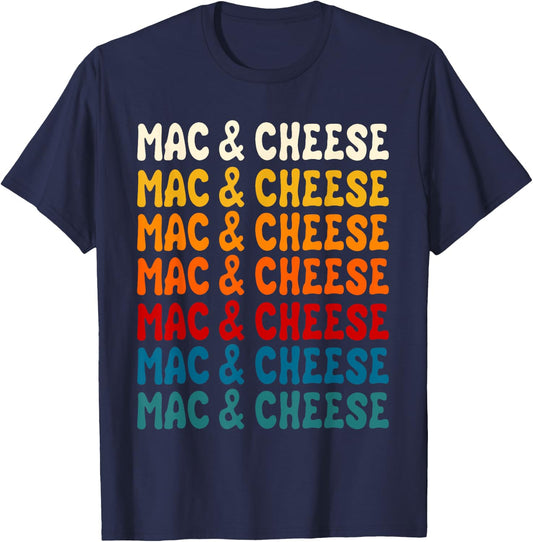 Mac And Cheese Macaroni Pasta Food Lover Men Women Kids T-Shirt - T-Shirt | Navy