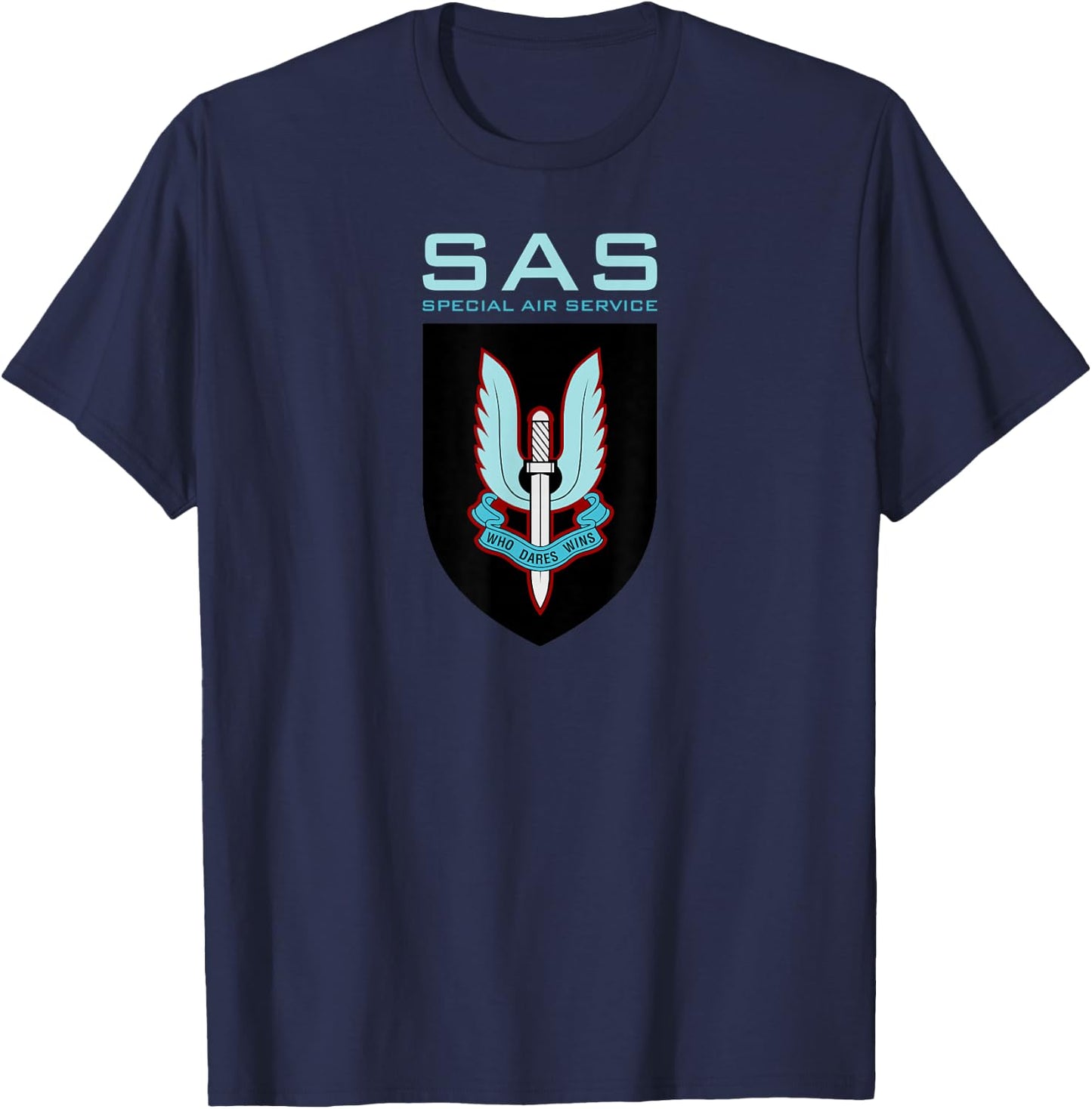 Uk Sas Special Air Service British Army Special Forces T-Shirt - T-Shirt | Navy