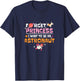 Forget Princess I Want To Be An Astronaut Girl Planets T-Shirt - T-Shirt | Navy