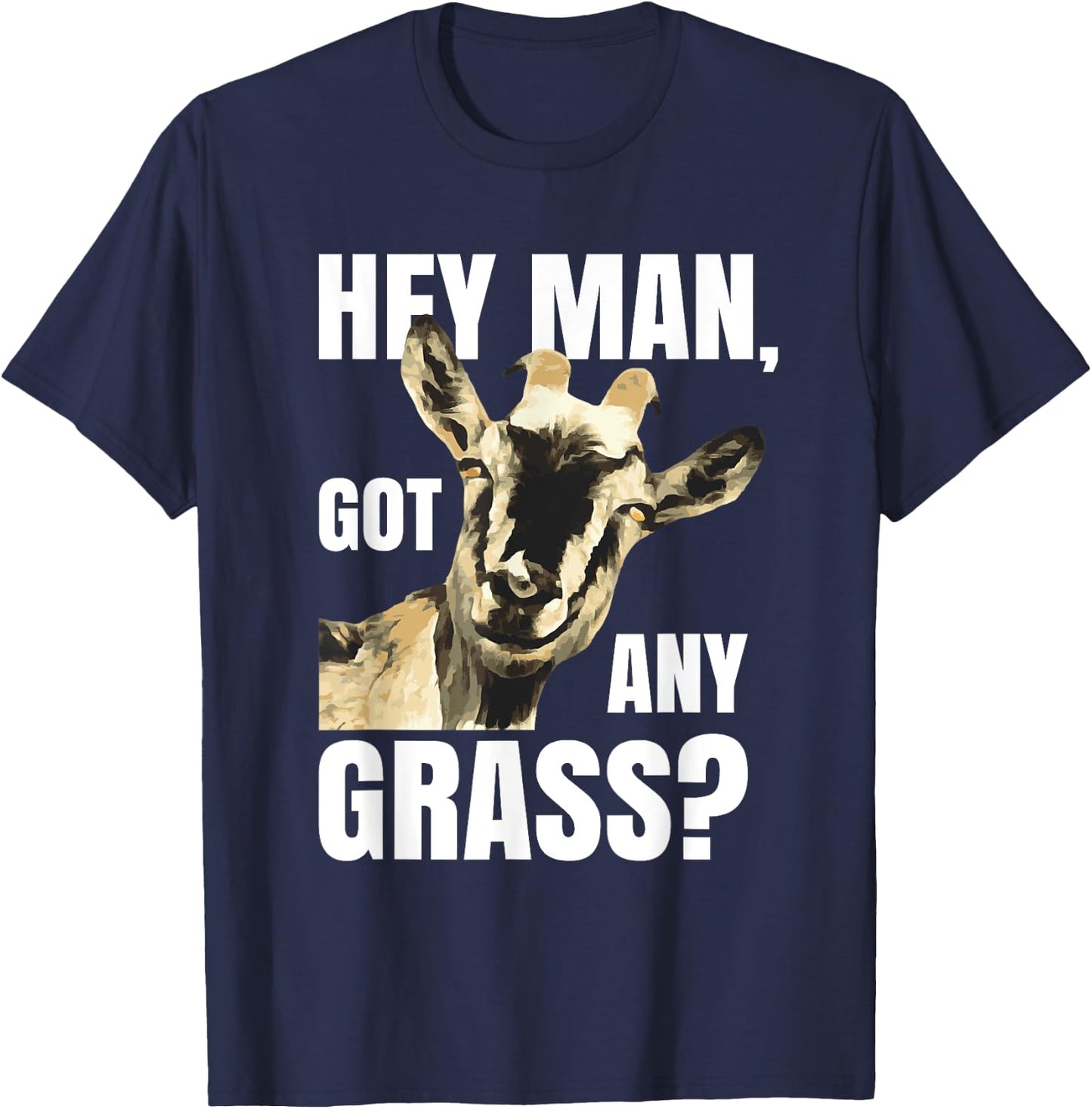Farm Animal Pun Goat Shirts | Pets Meme Funny Goat T-Shirt - T-Shirt | Navy