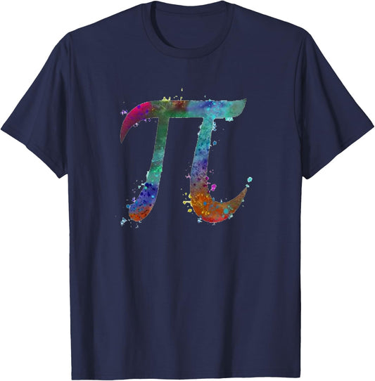 Pi 3.14 Pi Number Symbol Math Science Math Teacher Women Kids T-Shirt - T-Shirt | Navy