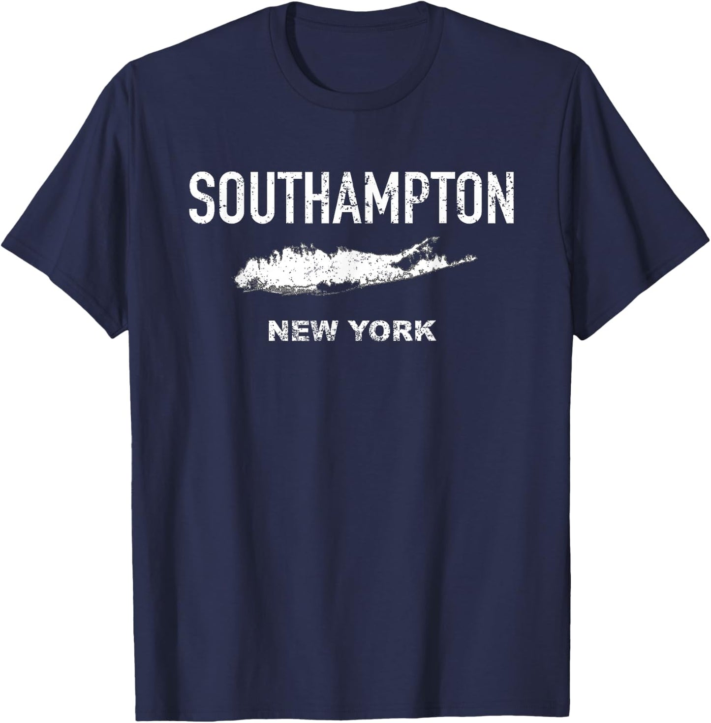 Vintage Southampton Long Island New York T-Shirt - T-Shirt | Navy