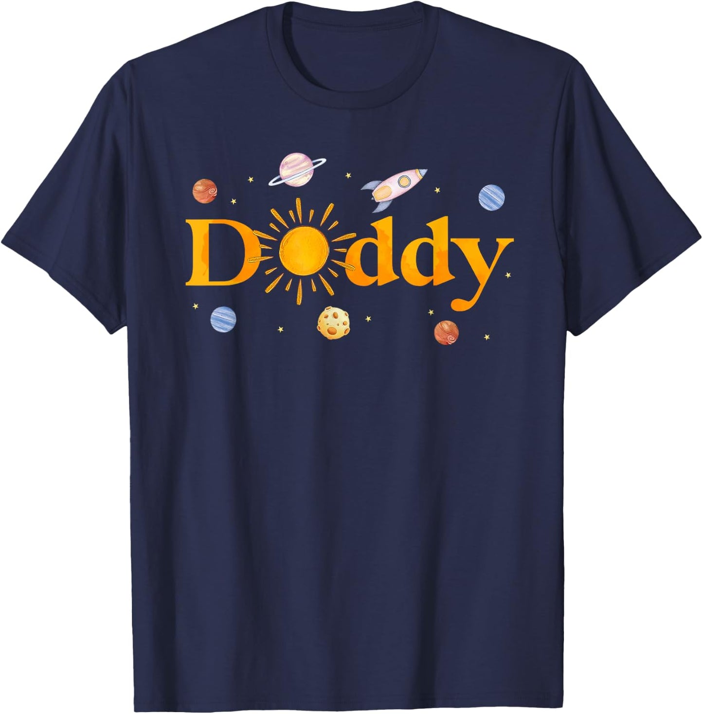 Daddy of The Birthday First Trip Around The Sun Bday Boy T-Shirt - T-Shirt | Navy