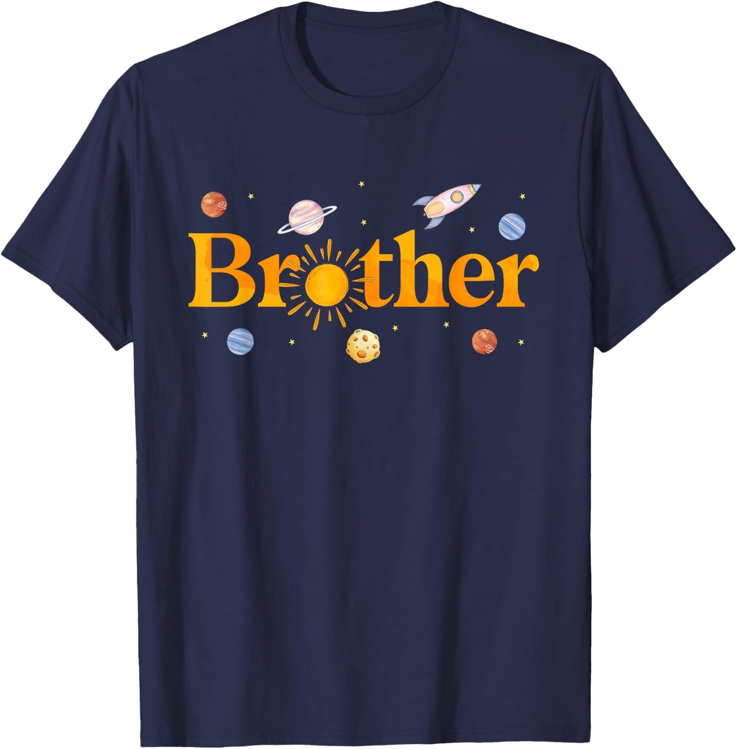 Brother of The Birthday First Trip Around The Sun Bday Boy T-Shirt - T-Shirt | Navy