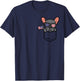 French Bulldog Pocket Frenchie American USA 4th Of July Dog T-Shirt - T-Shirt | Navy