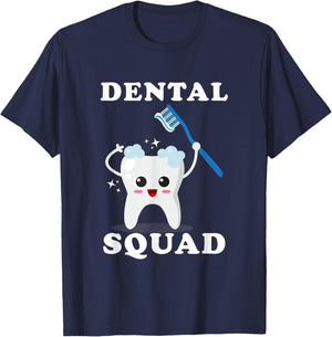 Dental Assistant Dentist Student Dental Squad Gift Men Women T-Shirt - T-Shirt | Navy