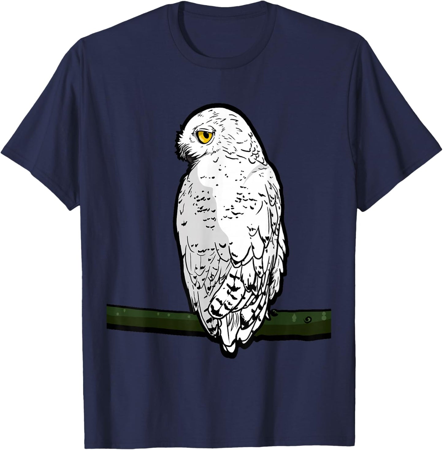 Snow Owl Gift T-Shirt - T-Shirt | Navy
