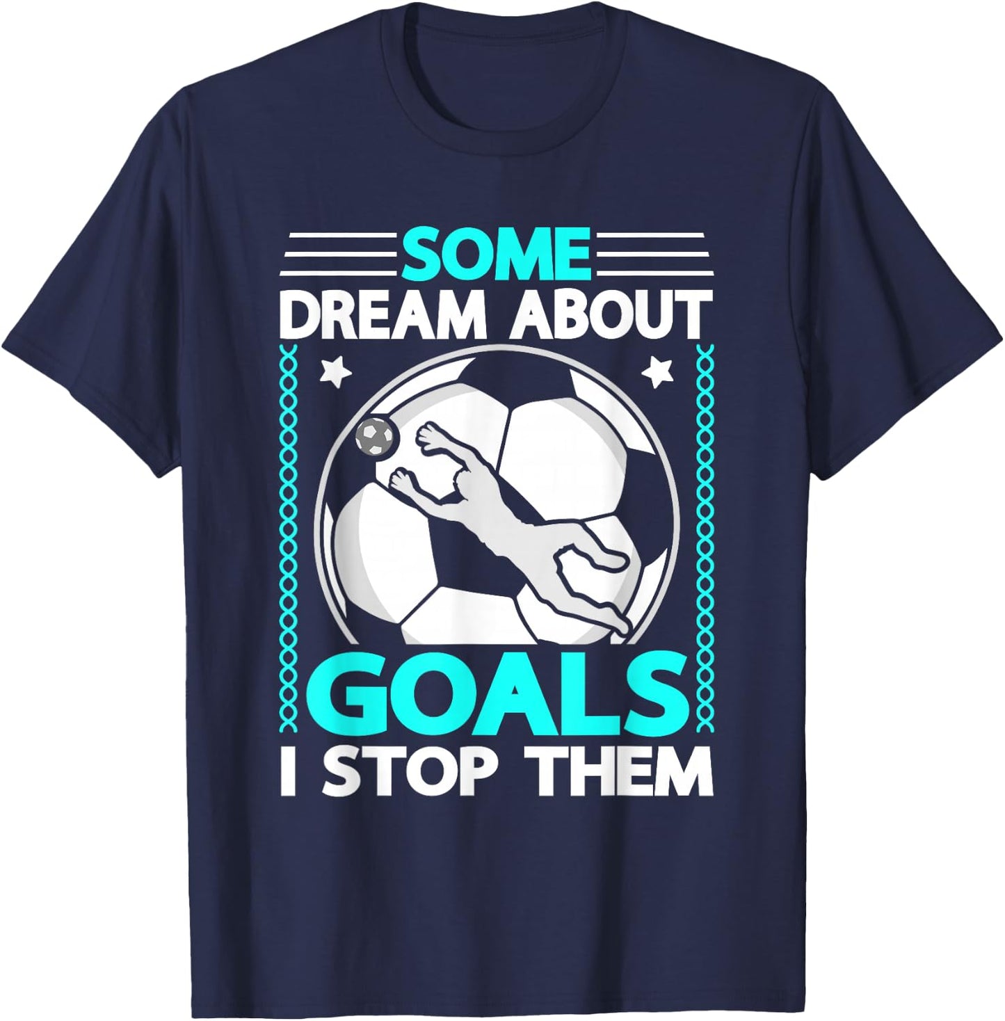 Kids Goalkeeper Soccer Goalie T-Shirt - T-Shirt | Navy