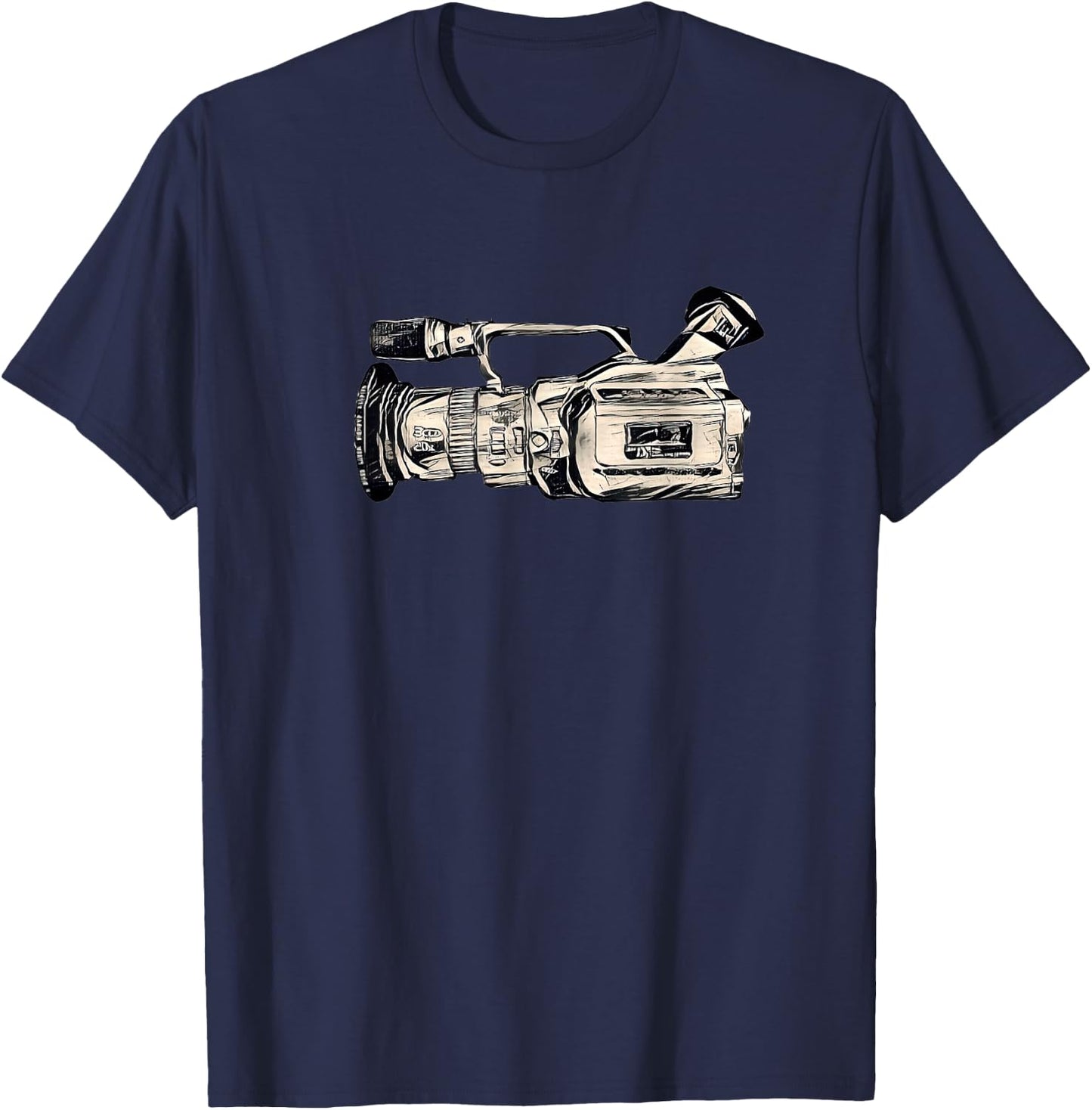 VX1000 Iconic Skateboard Video Camera T-Shirt - T-Shirt | Navy