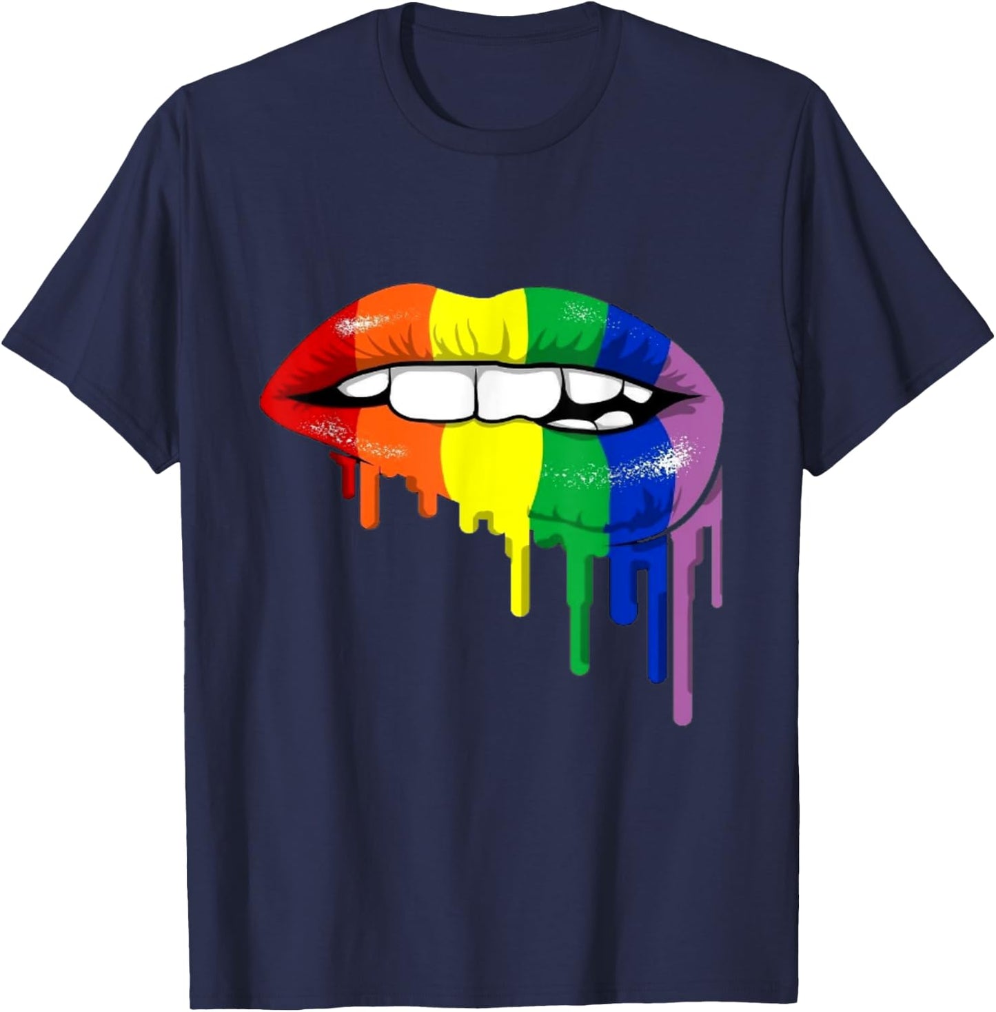 LGTBY lips T-Shirt - T-Shirt | Navy