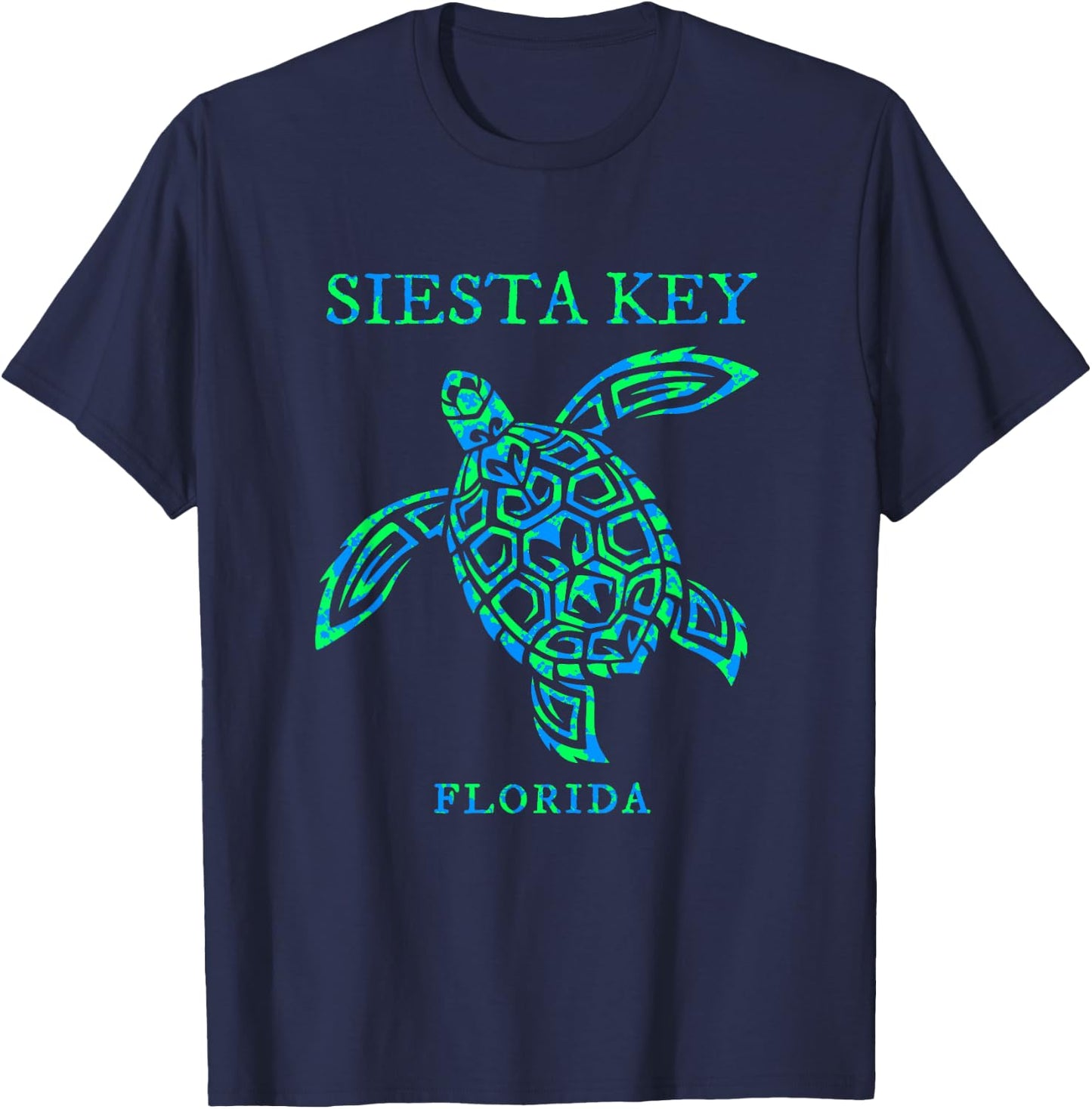 Siesta Key Florida Sea Turtle Vacation Souvenir Boys Girls T-Shirt - T-Shirt | Navy